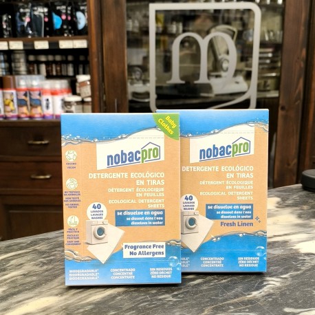 "Nobacpro" Tiras de detergente para lavar roupa.